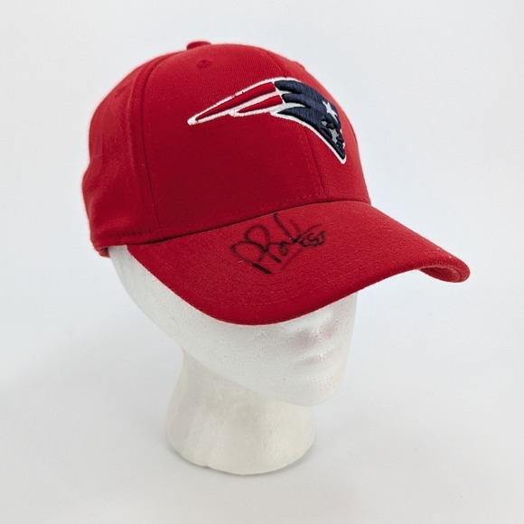 Reebok Other - Reebok New England Patriots Pete Brock Signed Onfield Hat Red Size‎ S/M